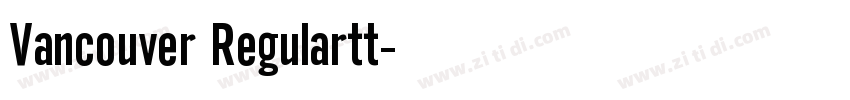 Vancouver Regulartt字体转换